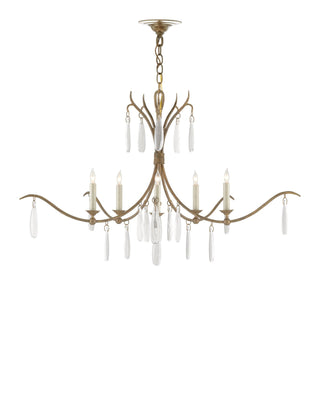 Marshallia Small Gold Chandelier, alternate view 4