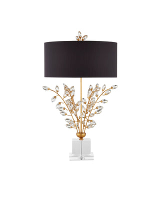 Forget-Me-Not Gold Table Lamp, alternate view 4