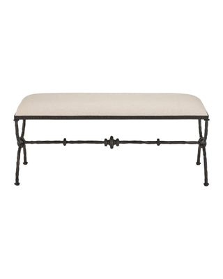 Agora Bench, Belgian Linen Weave, alternate view 3