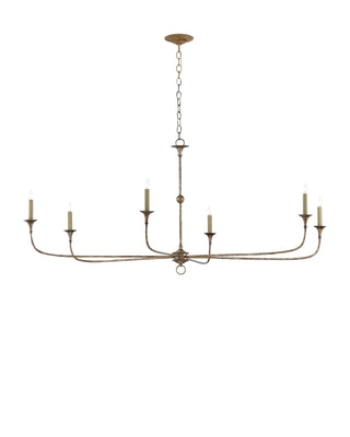 Nottaway Large Bronze Chandelier, alternate view 3