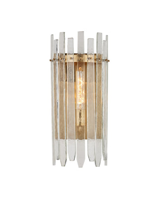 Electra Wall Sconce in antique brass and glass