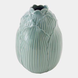Cabbage Short Vase in ceramic