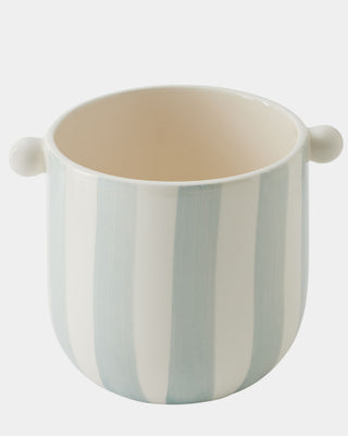 Mare Vase, Blue, Squat, corner detail