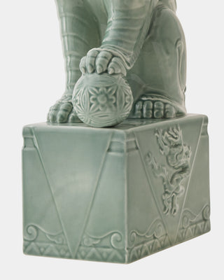 Foo Dog, Right, Blue, base detail