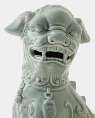 Foo Dog, Right, Blue, texture detail
