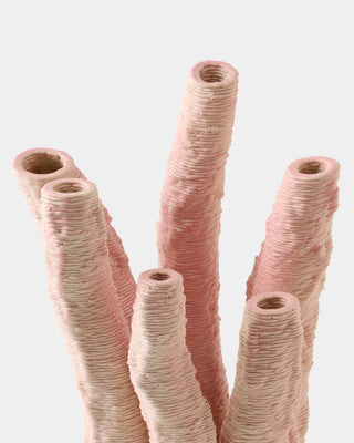 Coral Vase, Pink, Large, corner detail