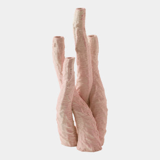 Coral Vase, Pink, Medium, crafted in textured and fine ceramic