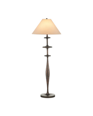 Aqueous Floor Lamp in dark bronze and cast aluminum