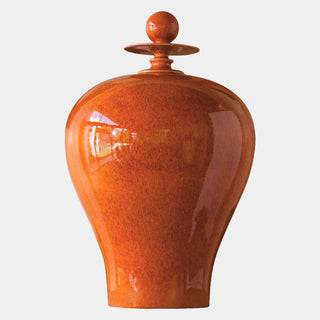 Happy Temple Jar, Orange, Tall, alternate view 3