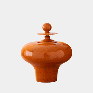 Happy Temple Jar, Orange, Squat, alternate view 3