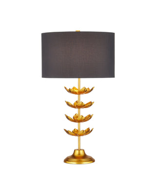 Awakening Table Lamp in gold leaf and metal