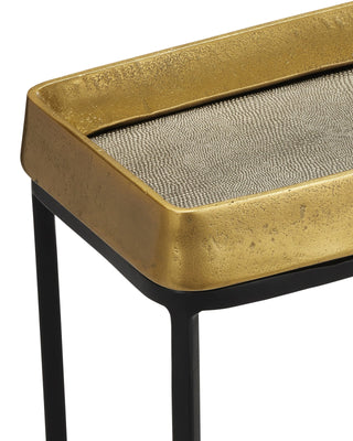 Tanay Brass Side Table, alternate view 2