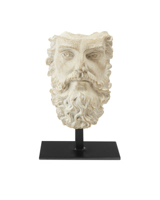 Head of Zeus in aged beige and black