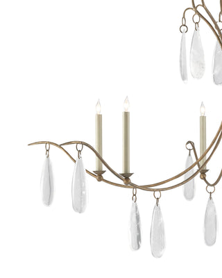 Marshallia Large Gold Chandelier, alternate view 2