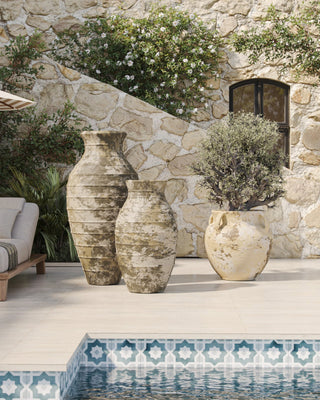 Agrigento Antique White Planter, alternate view 6