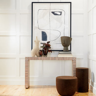 Framed Printed Canvas, Pathway, styled in a room