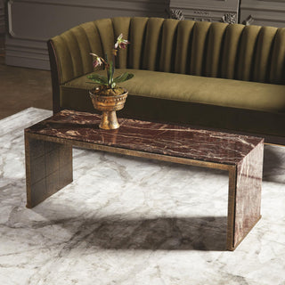 Connor Channel Back Sofa, Moss Velvet, styled in a room