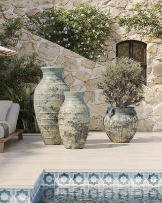 Ragusa Large Antique Blue Drip Urn, alternate view 9