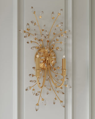 Forget-Me-Not Gold Wall Sconce, alternate view 7