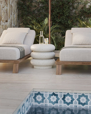Cusani Ivory Terrazzo Stool, alternate view 5