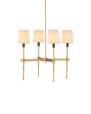 Grigsby Chandelier in antique brass and bronze