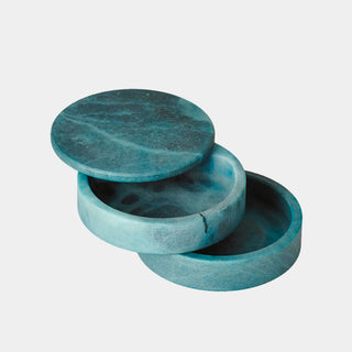 Leora Swivel Box, Alabaster, Blue, alternate view 4