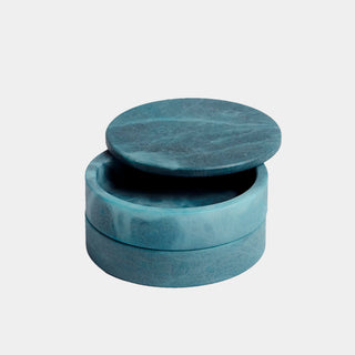 Leora Swivel Box, Alabaster, Blue, alternate view 5