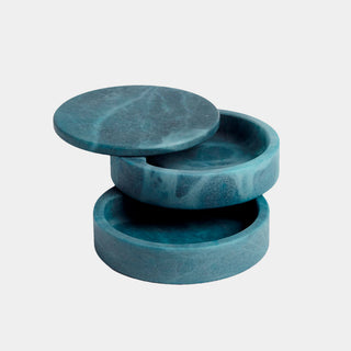Leora Swivel Box, Alabaster, Blue, alternate view 6
