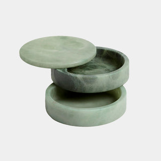 Leora Swivel Box, Alabaster, Green, alternate view 5