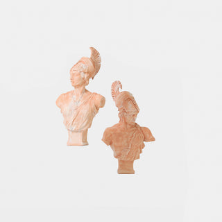 Athena Sculpture, Terracotta, styled in a room