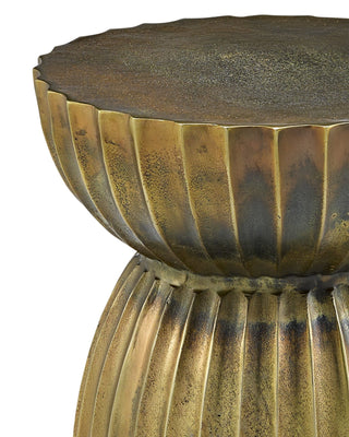 Rasi Antique Brass Accent Table, alternate view 2