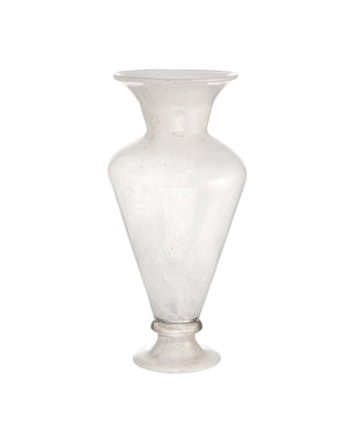 Sovereign Vase in Venetian white and glass