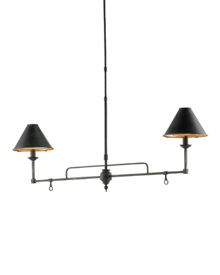 Prosperity Black Rectangular Chandelier, alternate view 5