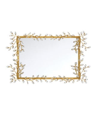 Forget-Me-Not Gold Rectangular Mirror, alternate view 4