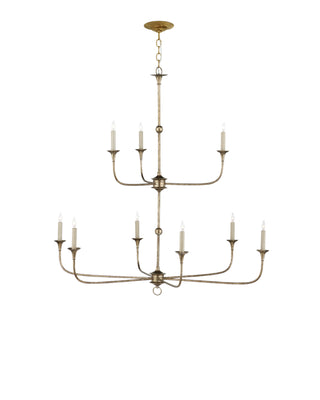 Nottaway Two-Tier Bronze Chandelier, alternate view 5