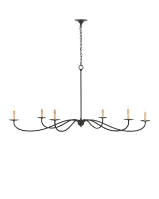 Saxon Large Black Chandelier, alternate view 3