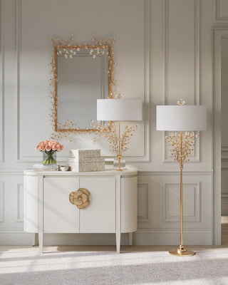 Forget-Me-Not Gold Rectangular Mirror, alternate view 11
