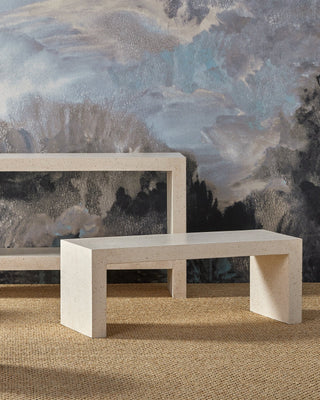 Carson Ivory Terrazzo Bench, alternate view 6