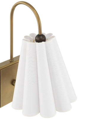 Blithe White Wall Sconce, alternate view 7