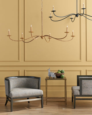 Saxon Large Black Chandelier, alternate view 4