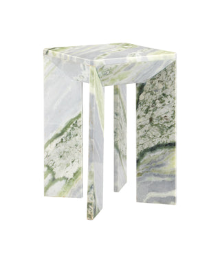 Minerale Green Onyx Accent Table in green onyx marble