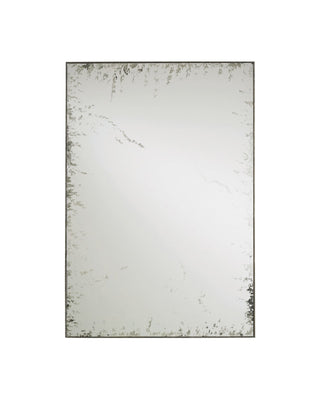 Rene Rectangular Mirror in pyrite bronze and wrought iron