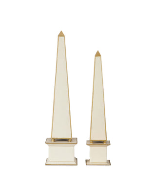 Daphne Ivory Obelisk Set of 2, alternate view 3