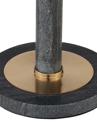 Miles Black Marble Accent Table, alternate view 3