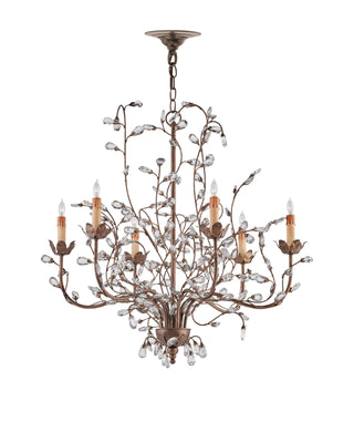 Crystal Bud Medium Gold Chandelier, alternate view 3