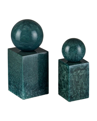 Nova Teal Object Set of 2 in composite