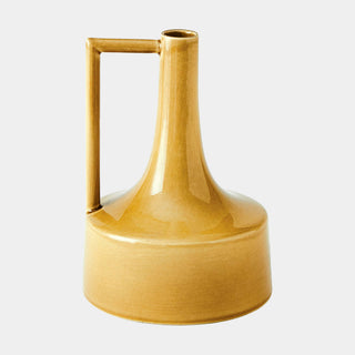 Garden Bottle, Ochre, Small, crafted in ceramic