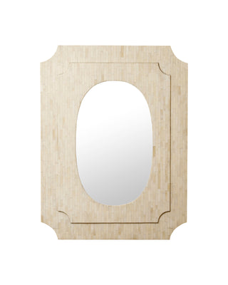 Sentimental Mirror in brass and bone
