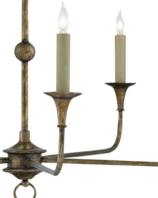 Nottaway Small Bronze Chandelier, alternate view 2