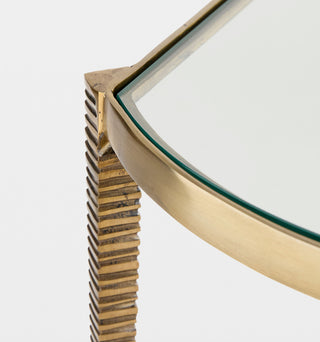 Arco Textured Nesting Tables, corner detail